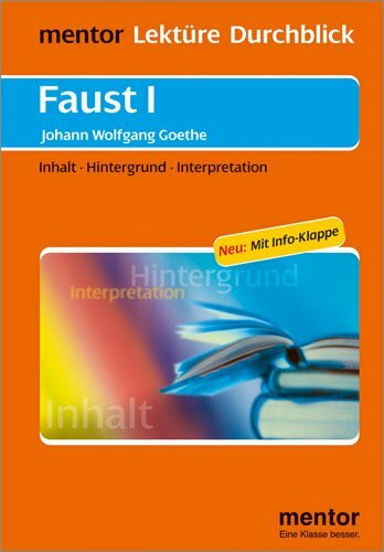 Johann Wolfgang Goethe: Faust I - Buch mit Info-Klappe