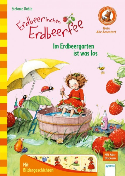 Erdbeerinchen Erdbeerfee. Im Erdbeergarten ist was los