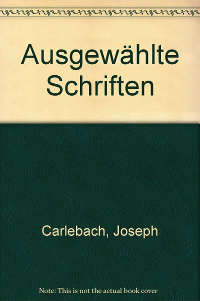 Ausgewählte Schriften: Sammelband