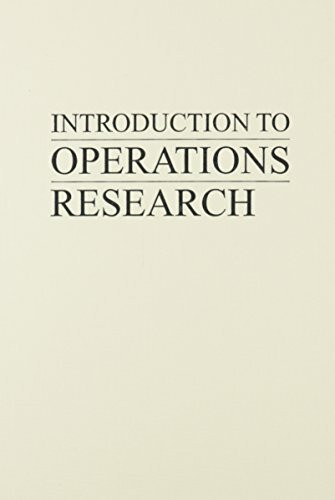 Introduction to Operations Research