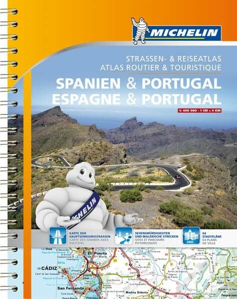 Michelin Straßenatlas Spanien & Portugal mit Spiralbindung (MICHELIN Atlanten)