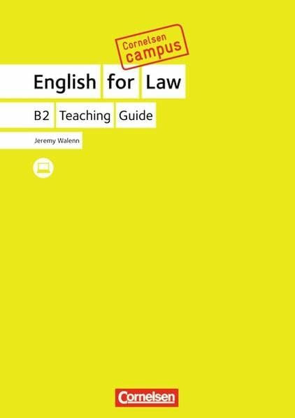 Cornelsen Campus - Englisch - English for Law: B2 - Teaching Guide