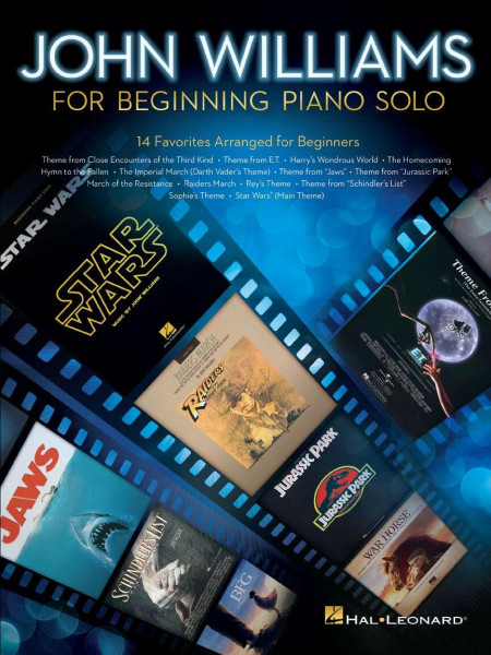 John Williams: Notenbuch für Anfänger Klavier Solo | 14 berühmte Filmthemen aus Star Wars, Harry Potter, Jurassic Park, Schindlers Liste, Jaws, E.T. und mehr | Beginning Piano Solo Songbook