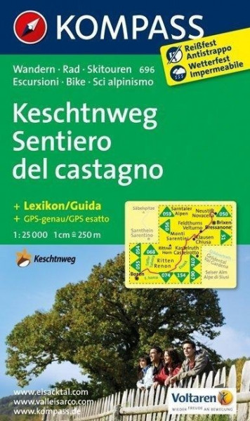 Keschtnweg / Sentiero del castagno 1 : 25 000