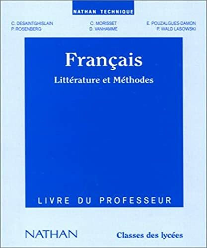 Francais 2eme 1ere Stt Professeur