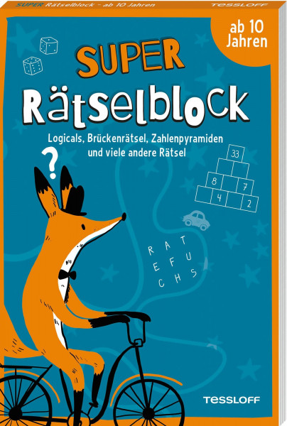 Super Rätselblock ab 10 Jahren.Logicals, Brückenrätsel, Zahlenpyramiden und viele andere Rätsel: 128 Seiten Rätselspaß - 25 unterschiedliche Rätselarten (Rätsel, Spaß, Spiele)