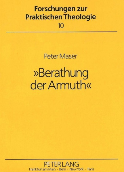 «Berathung der Armuth»
