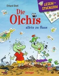 Lesen + Stickern. Die Olchis allein zu Haus