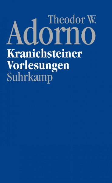 Nachgelassene Schriften. Abteilung IV/17. Vorlesungen