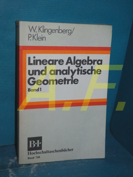 Lineare Algebra und analytische Geometrie, 1