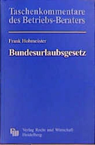 Kommentar zum Bundesurlaubsgesetz