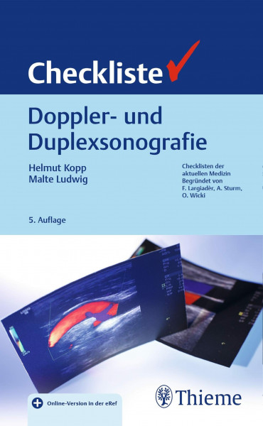 Checkliste Doppler- und Duplexsonografie: zahlreiche neue Abb., über eRef App für iOS und Android auch offline auf Smartphone oder Tablet verfügbar