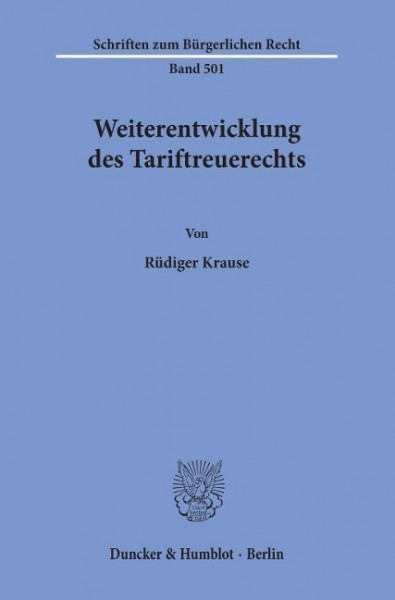 Weiterentwicklung des Tariftreuerechts