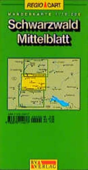 Wanderkarte 1:75000 Schwarzwald, Mittelblatt: mit den Wegemarkierungen des Schwarzwald-Vereins und Hinweisen auf Ausflugsziele, Natursehenswürdigkeiten und Freizeiteinrichtungen
