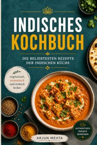 Indisches Kochbuch: Die beliebtesten Rezepte der indischen Küche – vegetarisch, aromatisch und einfach lecker