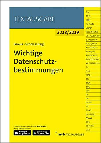 Wichtige Datenschutzbestimmungen: Mit Online-Zugang (Textausgabe)