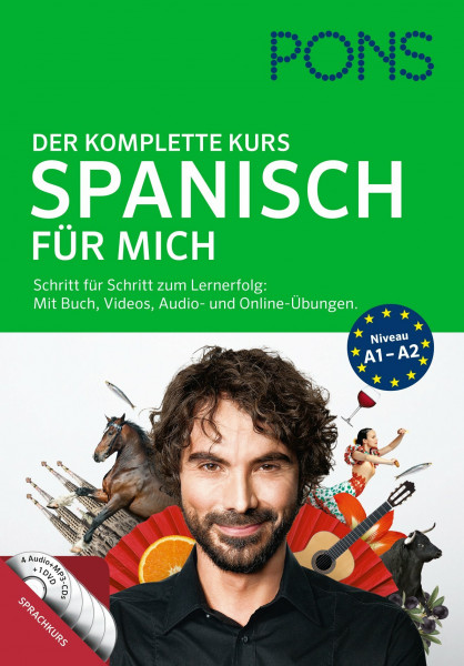 PONS Spanisch für mich: Der komplette Sprachkurs mit Buch, Videos, Audio- und Online-Übungen.: Der komplette Sprachkurs. Schritt für Schritt zum Lernerfolg: Mit Buch, Videos, Audio- und Online-Übungen