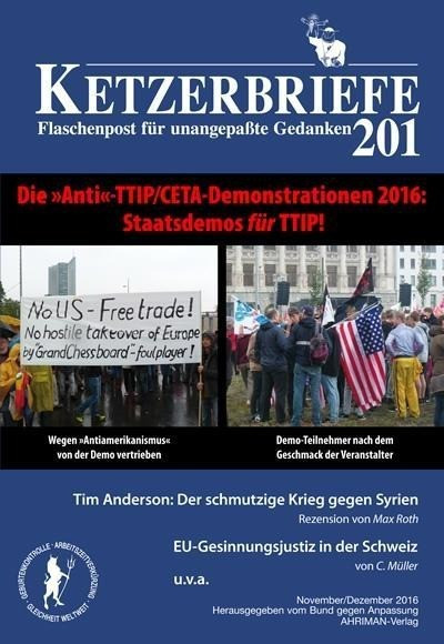 Die »Anti«-TTIP/CETA-Demonstrationen 2016 - Staatsdemos für TTIP!