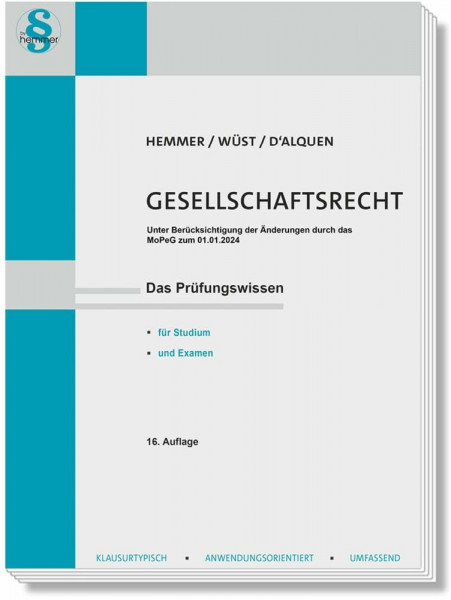 13000 - Skript Gesellschaftsrecht: Das Prüfungswissen für Studium und Examen (Skripten - Zivil...