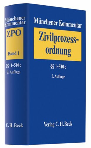 Münchener Kommentar zur Zivilprozessordnung (ZPO) 01. §§ 1 - 510c