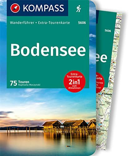 KOMPASS Wanderführer Bodensee, 75 Touren: mit Extra-Tourenkarte Maßstab 1:75.000, GPX-Daten zum Download