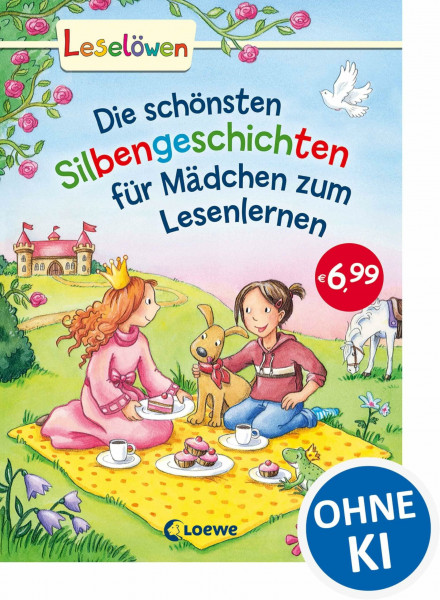 Leselöwen - Das Original: Die schönsten Silbengeschichten für Mädchen zum Lesenlernen: Lesetraining für die Grundschule - Sammelband mit farbiger Silbentrennung für Kinder ab 6 Jahren