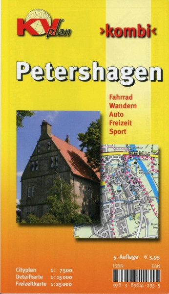 Petershagen, KVplan, Radkarte/Wanderkarte/Stadtplan, 1:25.000 / 1:15.000 / 1:7.500
