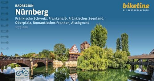Radregion Nürnberg: Fränkische Schweiz, Frankenalb, Fränkisches Seenland, Oberpfalz, Romantisches Franken, Aischgrund 1:75000, 1.150 km, GPS-Download, LiveUpdate (Bikeline Radtourenbücher)