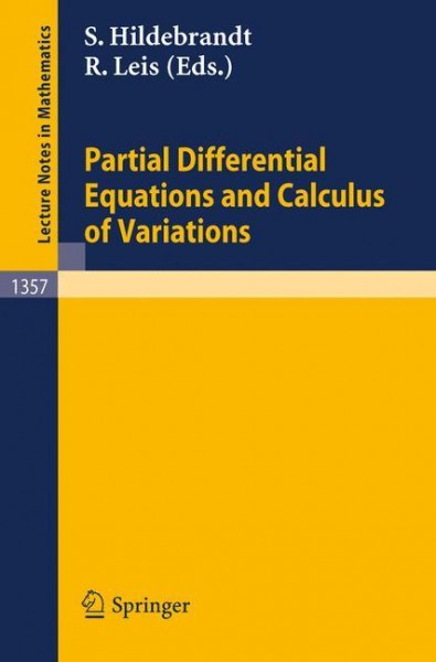 Partial Differential Equations and Calculus of Variations