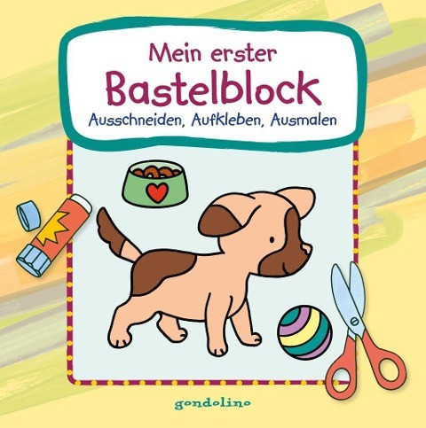 Mein erster Bastelblock (Hundewelpe)