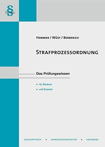 14450 - Skript Strafprozeßordnung (Skripten - Strafrecht) 14450 - Skript Strafprozeßordnung (Skripten - Strafrecht)