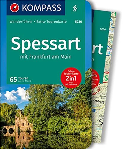 KOMPASS Wanderführer Spessart mit Frankfurt am Main, 65 Touren mit Extra-Tourenkarte: GPS-Daten zum Download