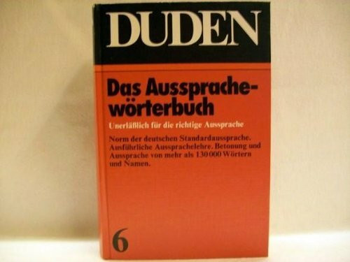 AUSSPRACHEW.BUCH/DUDEN V.06, BIBL.INST. ISBN PREFIX 3 (Duden 6)