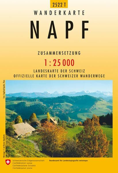 2522T Napf Wanderkarte: Zusammensetzung (Wanderkarten 1:25 000 Zusammensetzung)