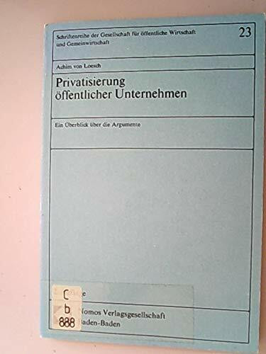 Privatisierung öffentlicher Unternehmen