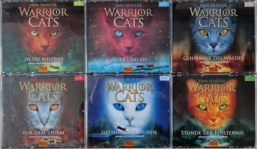 Warrior Cats 1-6: I, Folge 1-6, gelesen von Ulrike Krumbiegel und Marlen Diekhoff, Gesamtbox 28 CDs, 34 Std.5 Min.