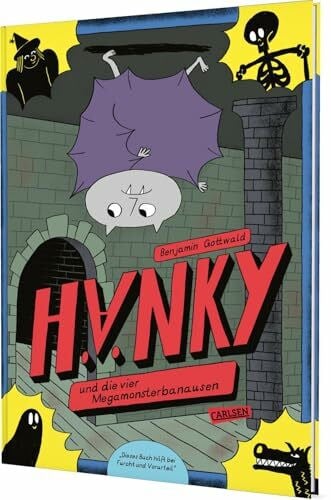 Hänky und die vier Megamonsterbanausen: Dieses Buch hilft gegen Furcht und Vorurteil | Reimgeschichte über einen schüchternen Vampir, der in seinem Zuhause Freunde findet.
