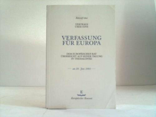 Entwurf eines Vertrags über eine Verfassung für Europa