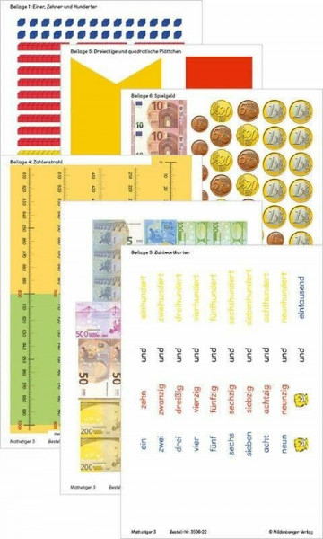 Mathetiger 3 – Arbeitsbeilagen: passend zur Heft- und Buchausgabe (978-3-619-35620-1 u. 978-3-619-35660-7) (Mathetiger - Neubearbeitung)