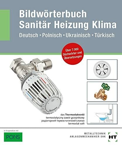 eBook inside: Buch und eBook Bildwörterbuch Sanitär, Heizung, Klima: Deutsch - Polnisch - Ukrainisch - Türkisch