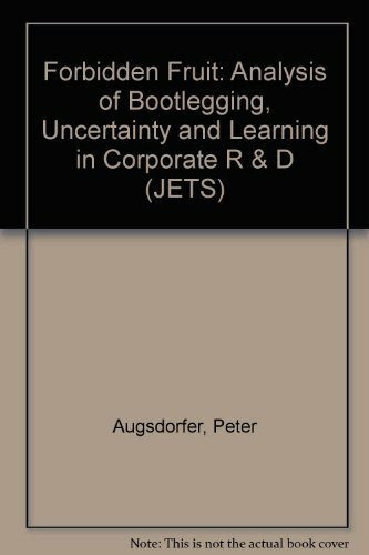 Forbidden Fruit: An Analysis of Bootlegging, Uncertainity and Learning in Corporate R & D (JETS)