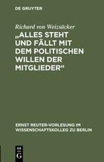 Alles steht und fällt mit dem politischen Willen der Mitglieder