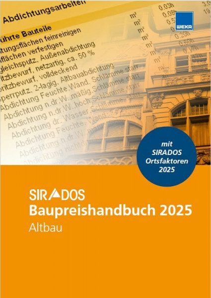 SIRADOS Baupreishandbuch 2025 – Altbau