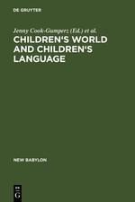 Children's Worlds and Children's Language