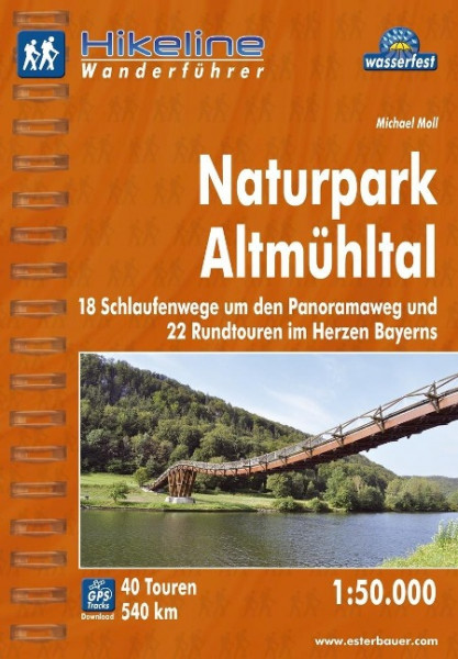 Hikeline Wanderführer Naturpark Altmühltal 1 : 50 000