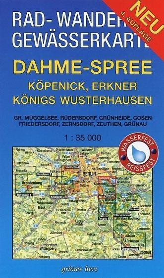 Rad-, Wander- und Gewässerkarte Dahme-Spree: Köpenick, Erkner, Königs Wusterhausen 1:35.000