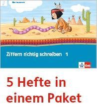 Mein Anoki-Übungsheftt. Ziffern richtig schreiben. Arbeitsheft Klasse 1 (5-er Paket)