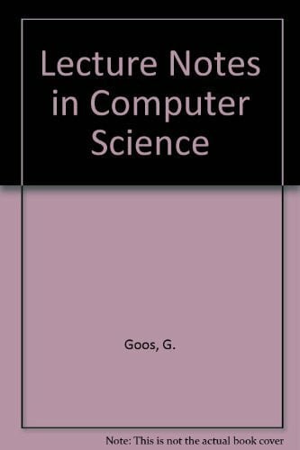 Lecture Notes in Computer Science