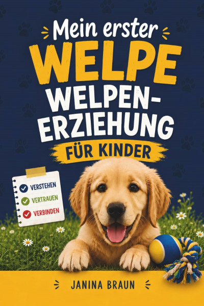 Mein erster Welpe - Welpenerziehung für Kinder: Lernt gemeinsam euren Hund richtig zu verstehen und schafft spielerisch Vertrauen, Nähe und unvergessliche Momente.