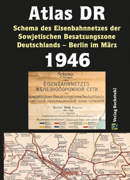 ATLAS DR 1946 - Schema des Eisenbahnnetzes der Sowjetischen Besatzungszone Deutschlands